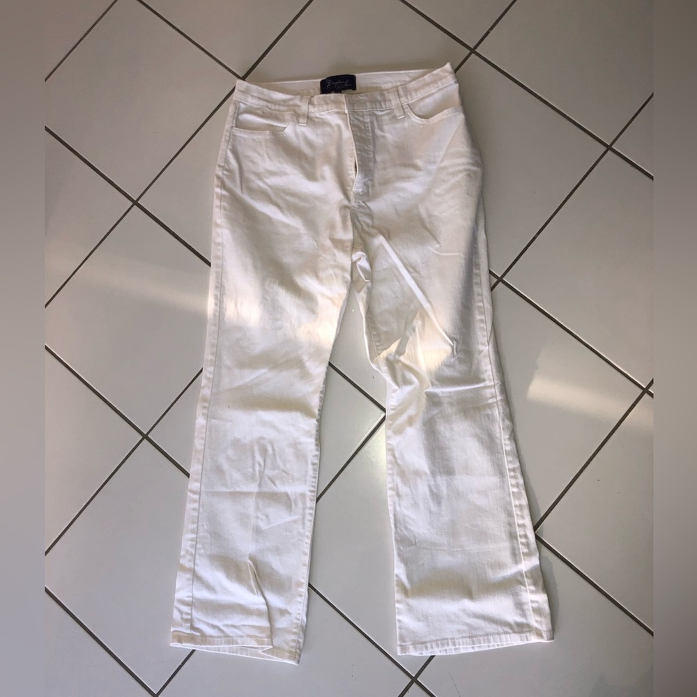 White Bootcut Not Your Daughters Jeans